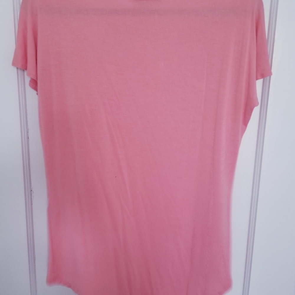 Women's Armani Exchange Short Sleeve Top in Pink Size M - Picture 2 of 3